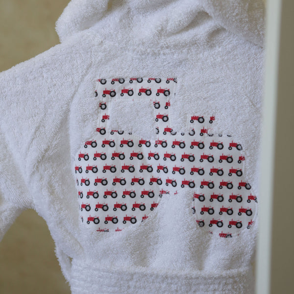 Hooded towelling robe