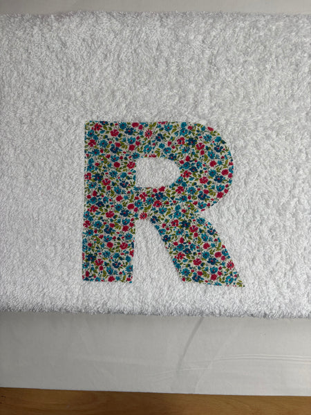 R in Secret Garden - Bath Sheet