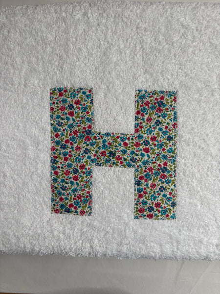 H in Secret Garden - Bath Sheet