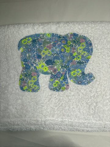 Elephant in Sunshine on a Rainy Day - Bath Sheet