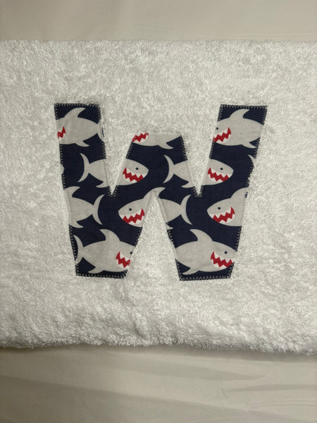 W in Sharky Sharky - Bath Towel