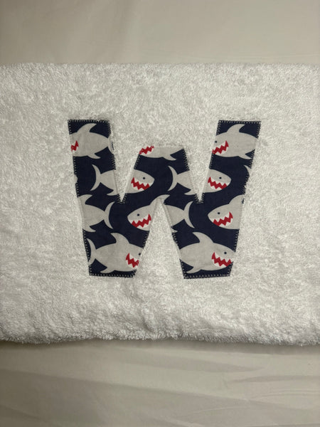 W in Sharky Sharky - Bath Towel