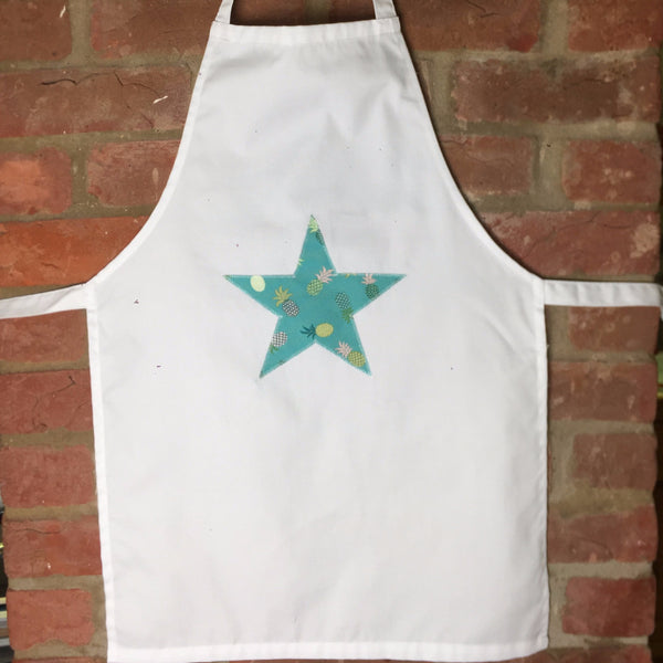 Apron with Star motif in Pineapple Punch